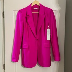 Good American Fuchsia Blazer